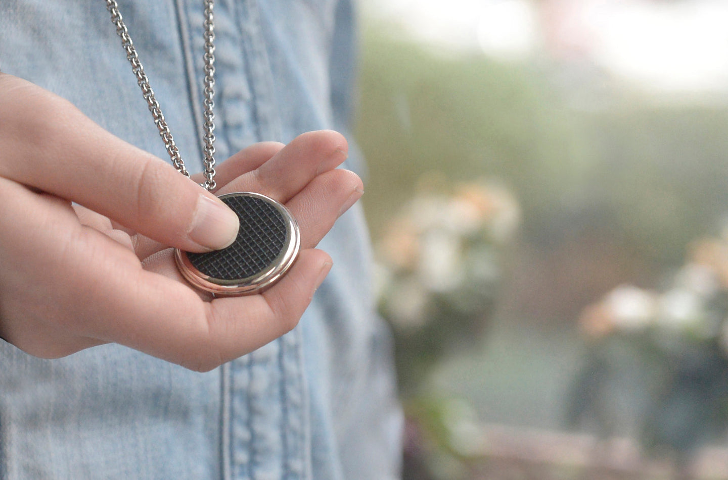Sensory necklace anxiety relief jewelry