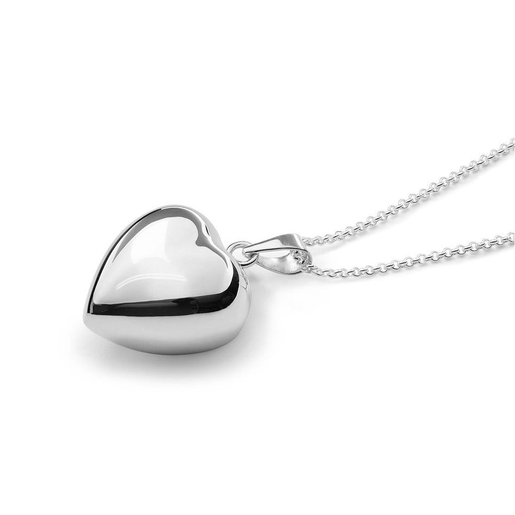 Stimm Calming Necklace - sterling silver puffy heart pendant